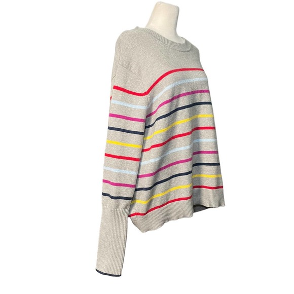 LA LIGNE x Target Striped Sweater Women's Plus Sz 3X Cashmere Blend Preppy Cozy - Picture 6 of 10